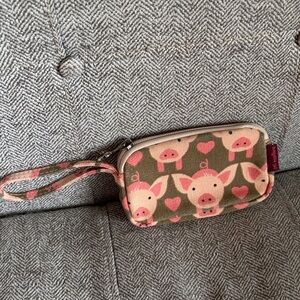 Bungalow 360 Pig Print Wristlet